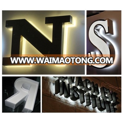 Grandview business bar 3d stainless steel signage letter sign