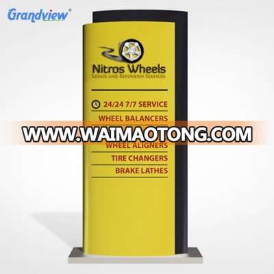 outdoor standing pylon sign metal advertising pylon totem