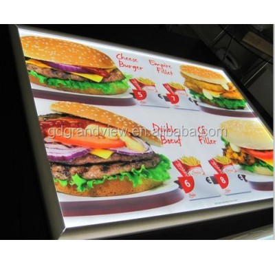 Backlit Film Ultra-thin Slim Snap Frame A3 Led Menu Board Picture Frame Sign Slim Light Box