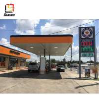 steel structure for petrol station canopies