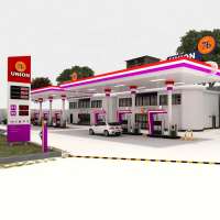 gas station canopy design petrol pump construction companies