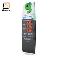 Advertising pylon sign gas station equipment advertising petrol station