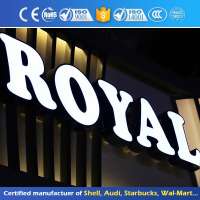 Custom embossing acrylic 3d led letter lights sign