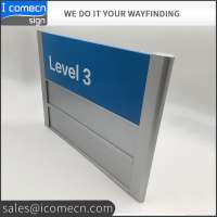 New design manufacturer customize Aluminium office door wall mounted nameplate Metal sign