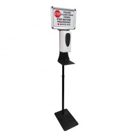 Automatic Touch Free Soap Wipe Station Sign Stand