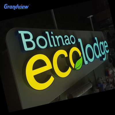 China factory 3d led letter sign outdoor backlit channel letter sign