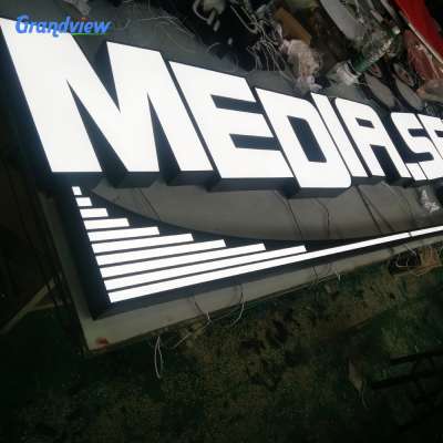 company signs office signs Led Acrylic Light Channel Letters Outdoor 3D Acrylic Front Lit LED Shop Sign