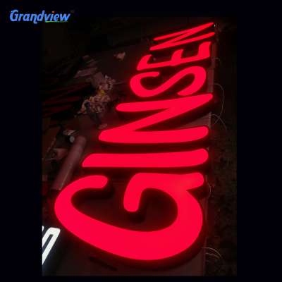 Custom acrylic 3d lighted led logo sign board LED acrylic led light up letter for advertising display